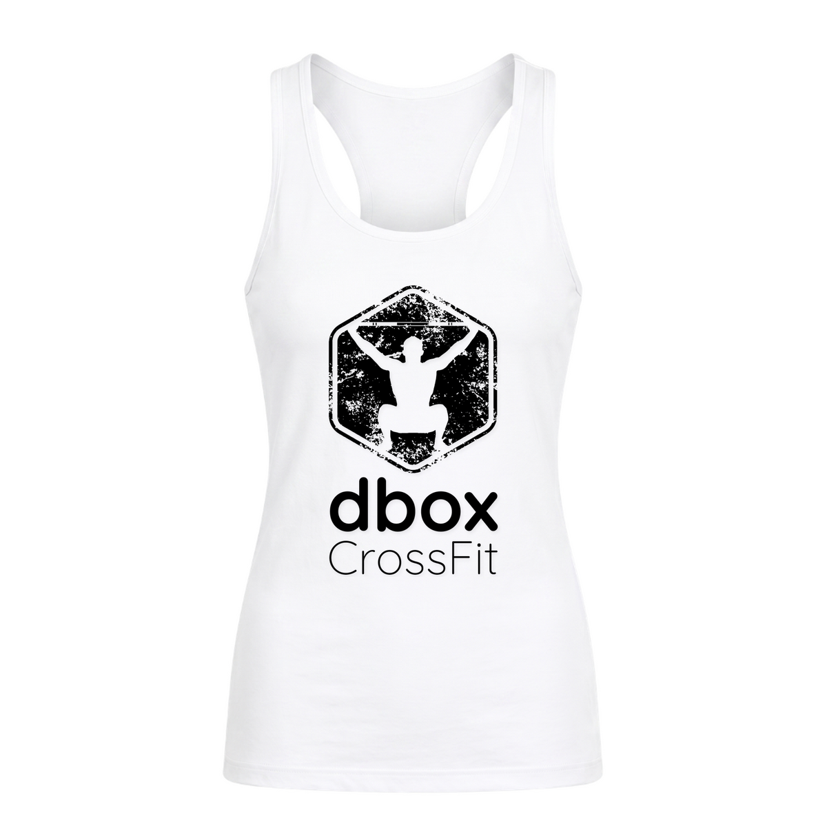 d box - Ladies Shirt Women Tank Top Racerback - weiß