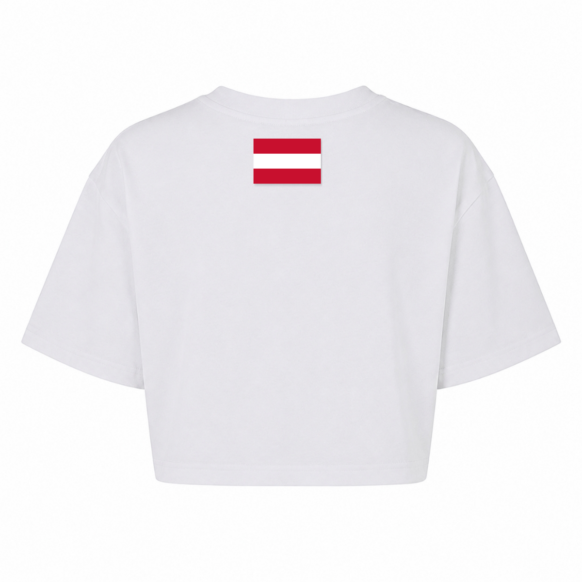 CF PureWork - Ladies Crop Top Ladies Short Oversized Tee - weiß - Rueckseite
