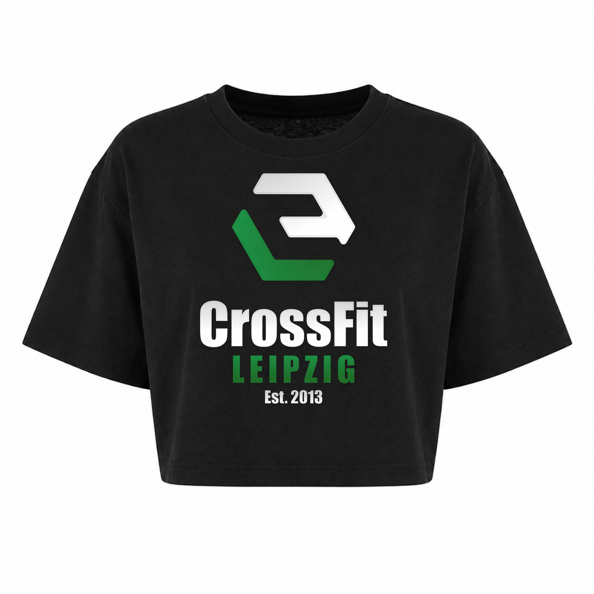 CF Leipzig - Male Shirt Ladies Short Oversized Tee - schwarz