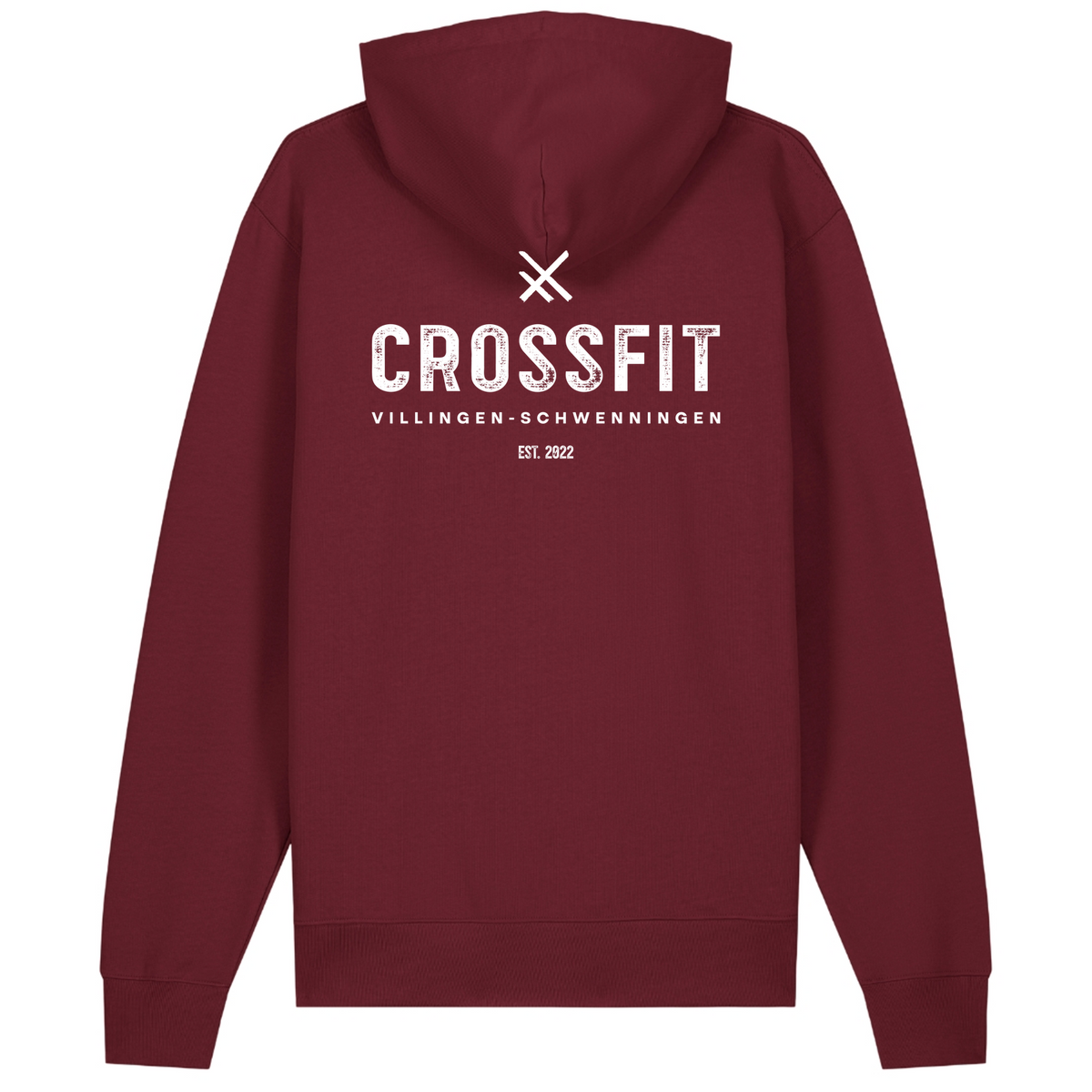 CrossFit VS -Unisex Athlete Hoodie X - Burgundy - Rueckseite