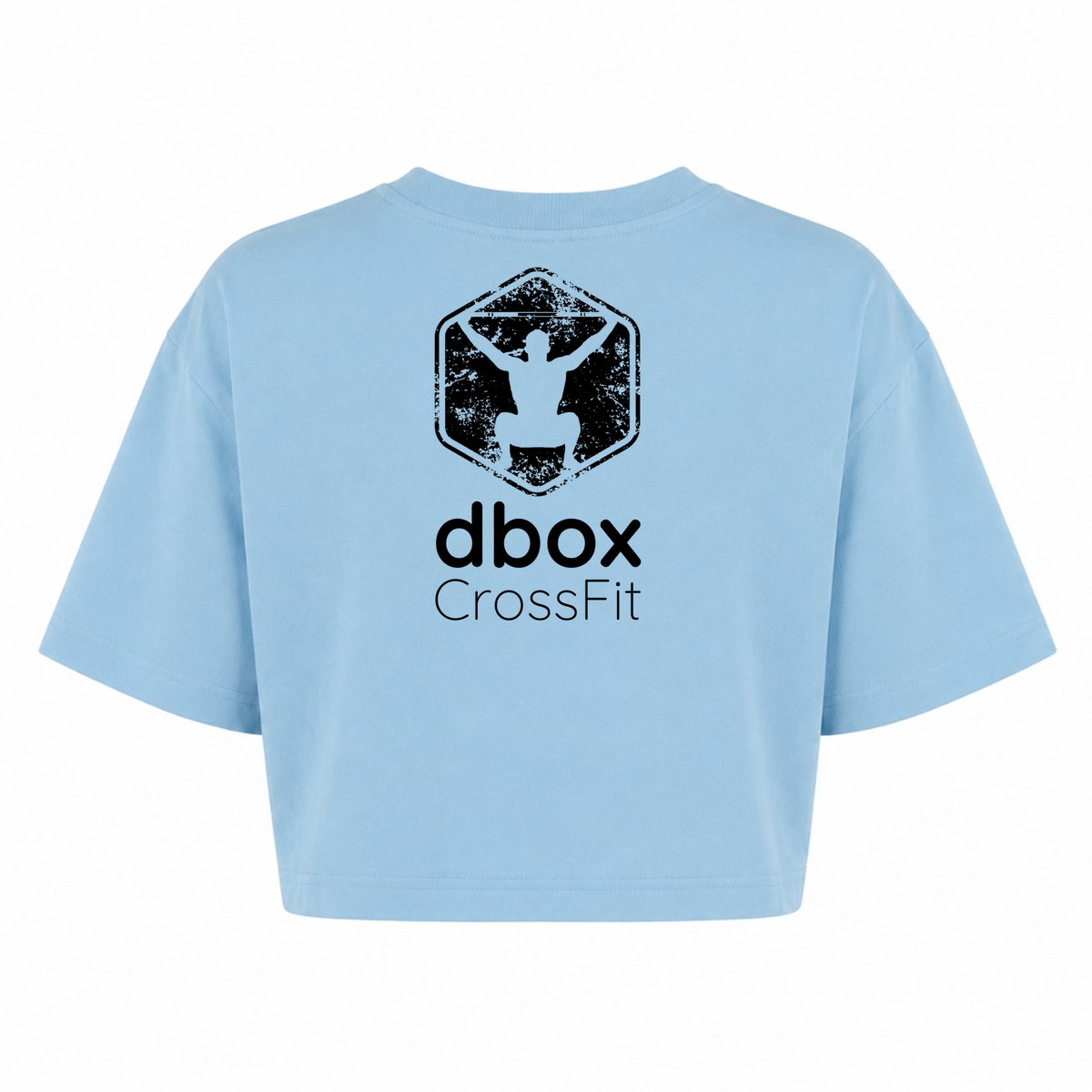 d box - Ladies Shirt Ladies Short Oversized Tee Logo Back - powder blue - Rueckseite