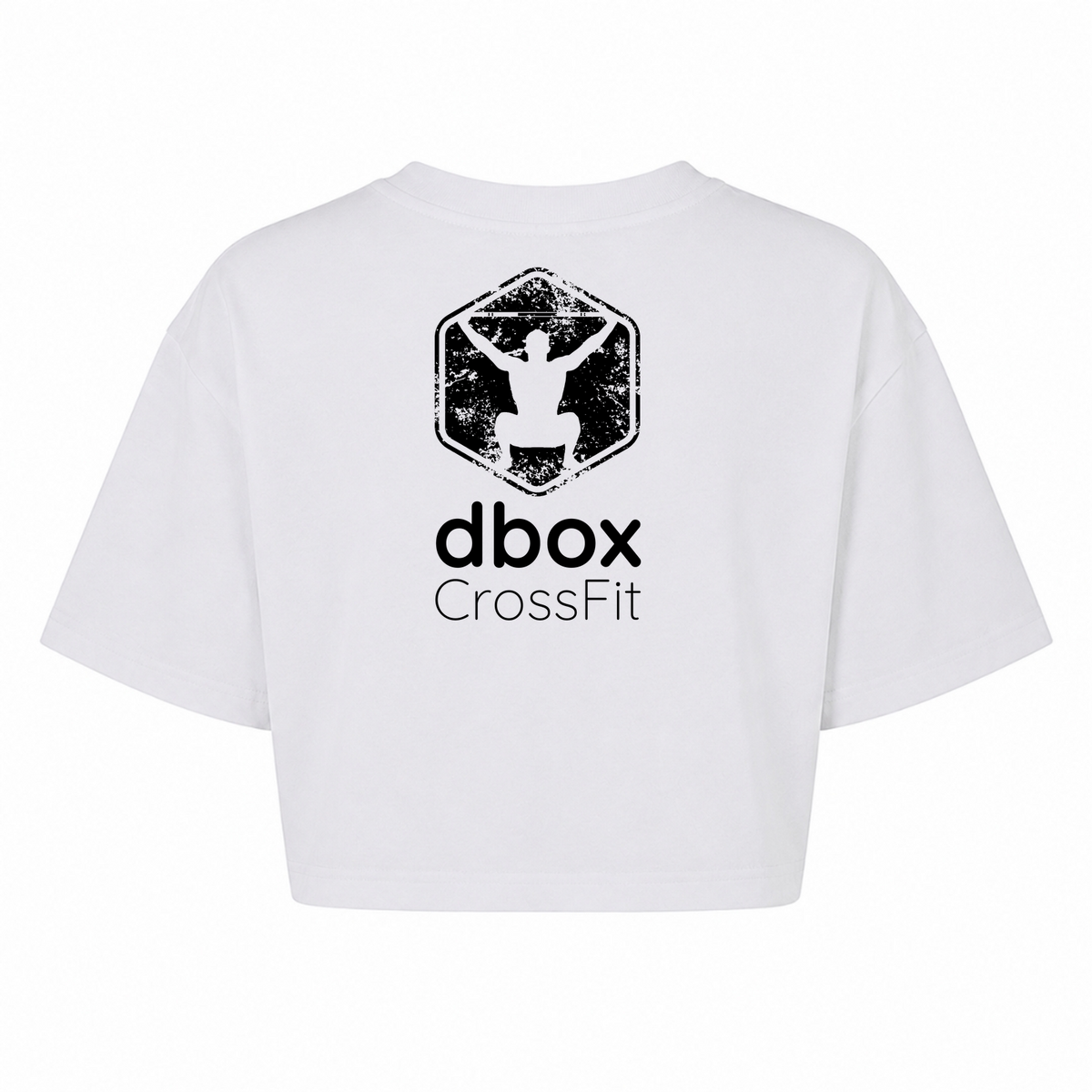 d box - Ladies Shirt Ladies Short Oversized Tee Logo Back - weiß - Rueckseite
