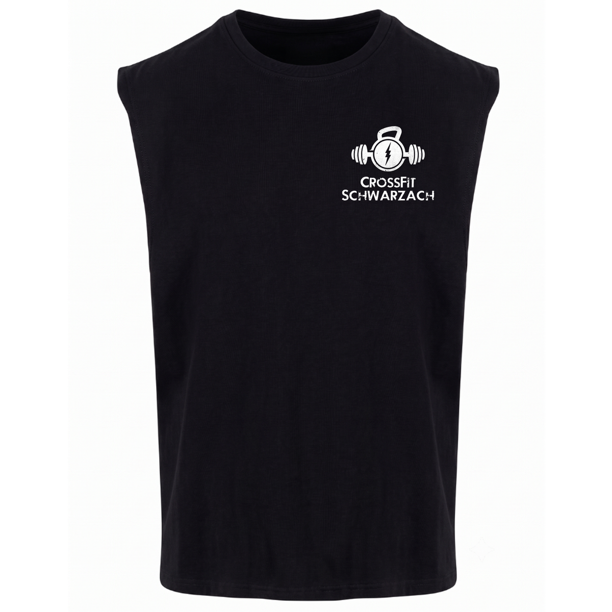 CF Schwarzach - Male Shirt Sleeveless Tee - schwarz