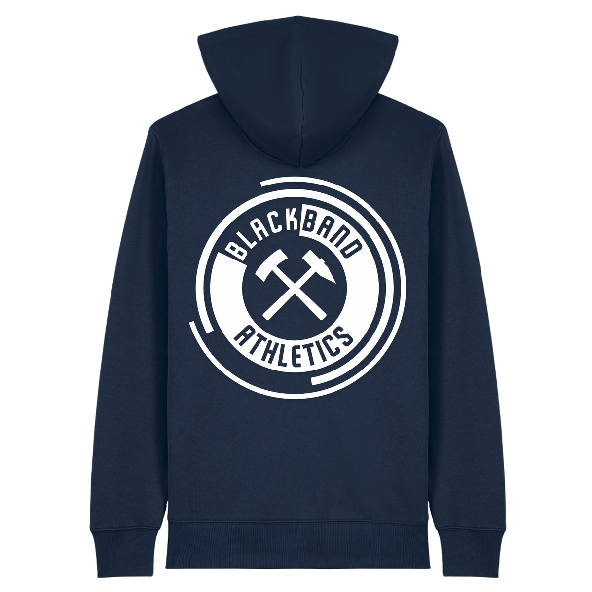 Blackband Athletics - Unisex Hoodie Zpper - French Navy - Rueckseite