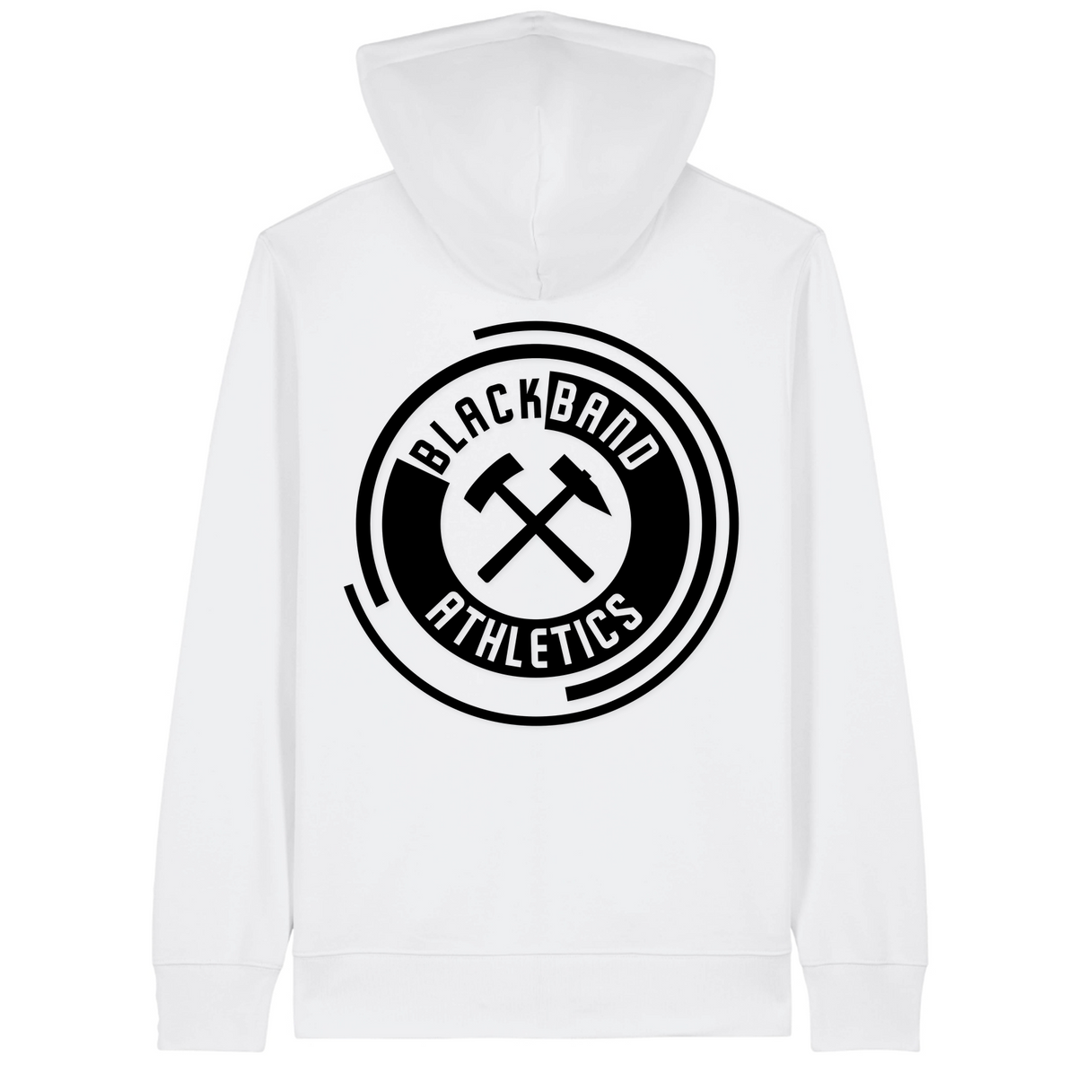 Blackband Athletics - Unisex Hoodie Zpper - White - Rueckseite