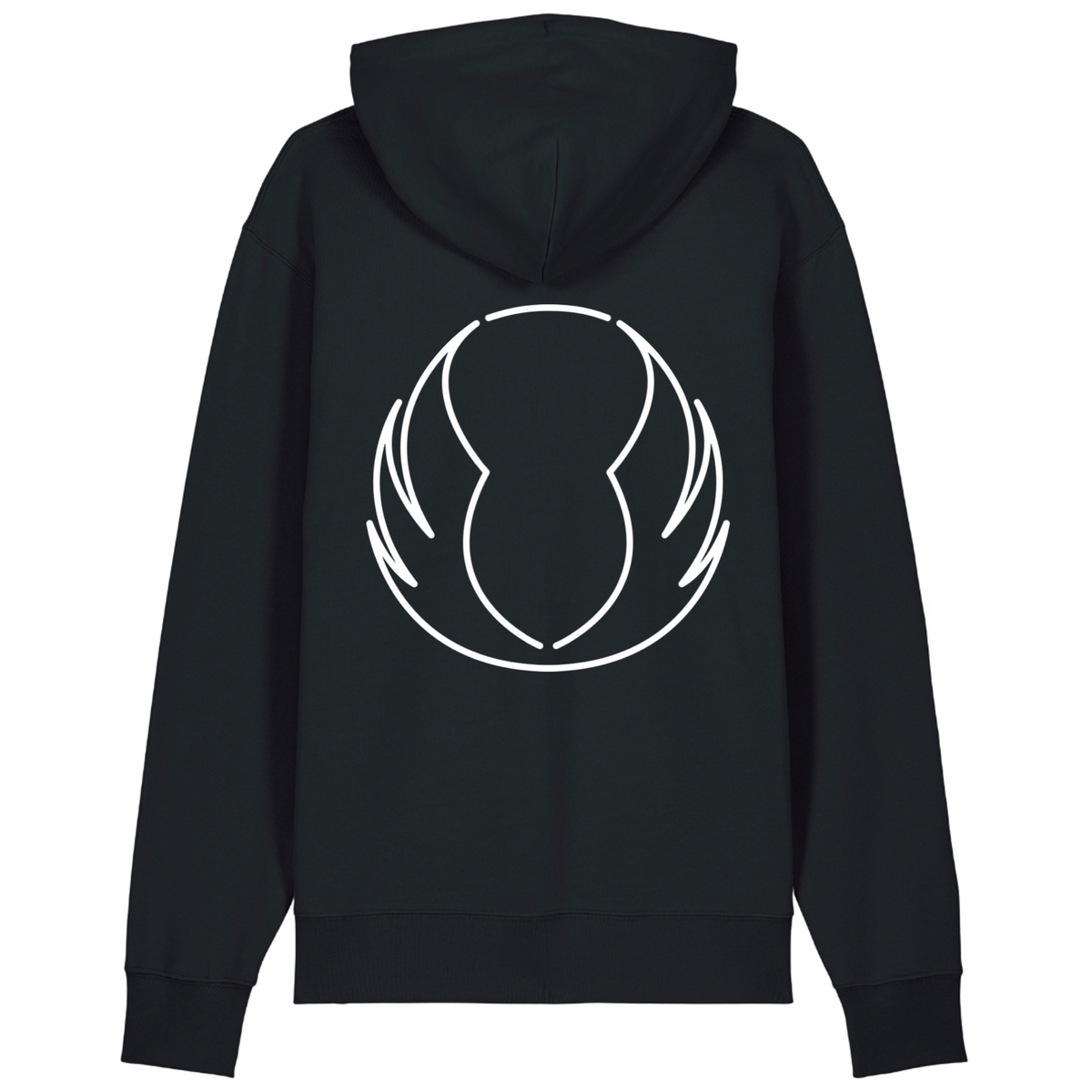 CF Gladbeck - Unisex-Hoodie, Bio-Baumwolle - Black - Rueckseite