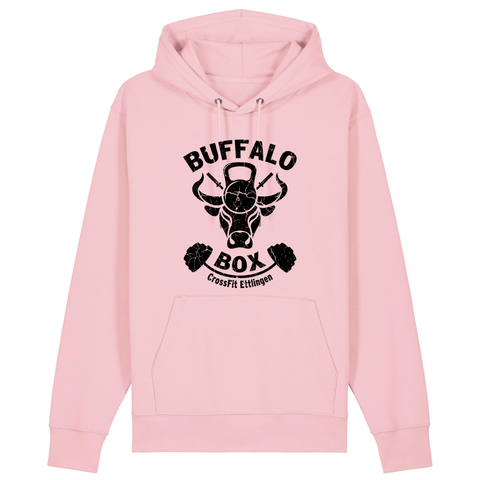 Buffalo Big Logo Premium Hoodie Unisex (nnn) - Cotton Pink