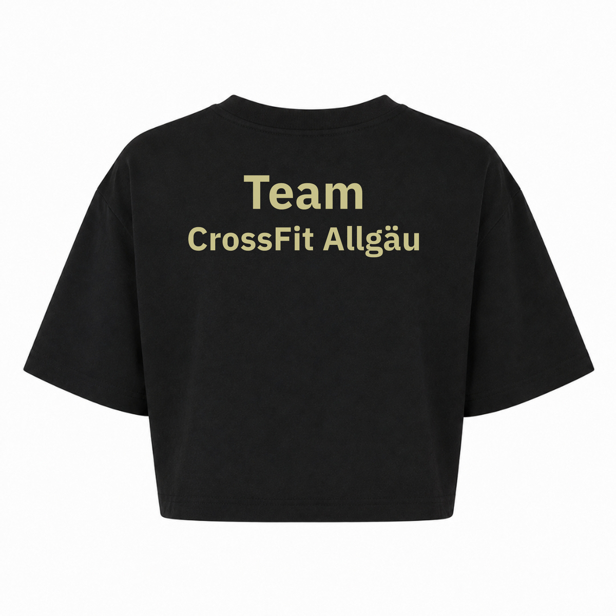 CrossFit Allgäu Team Ladies Short Oversized Tee - schwarz - Rueckseite