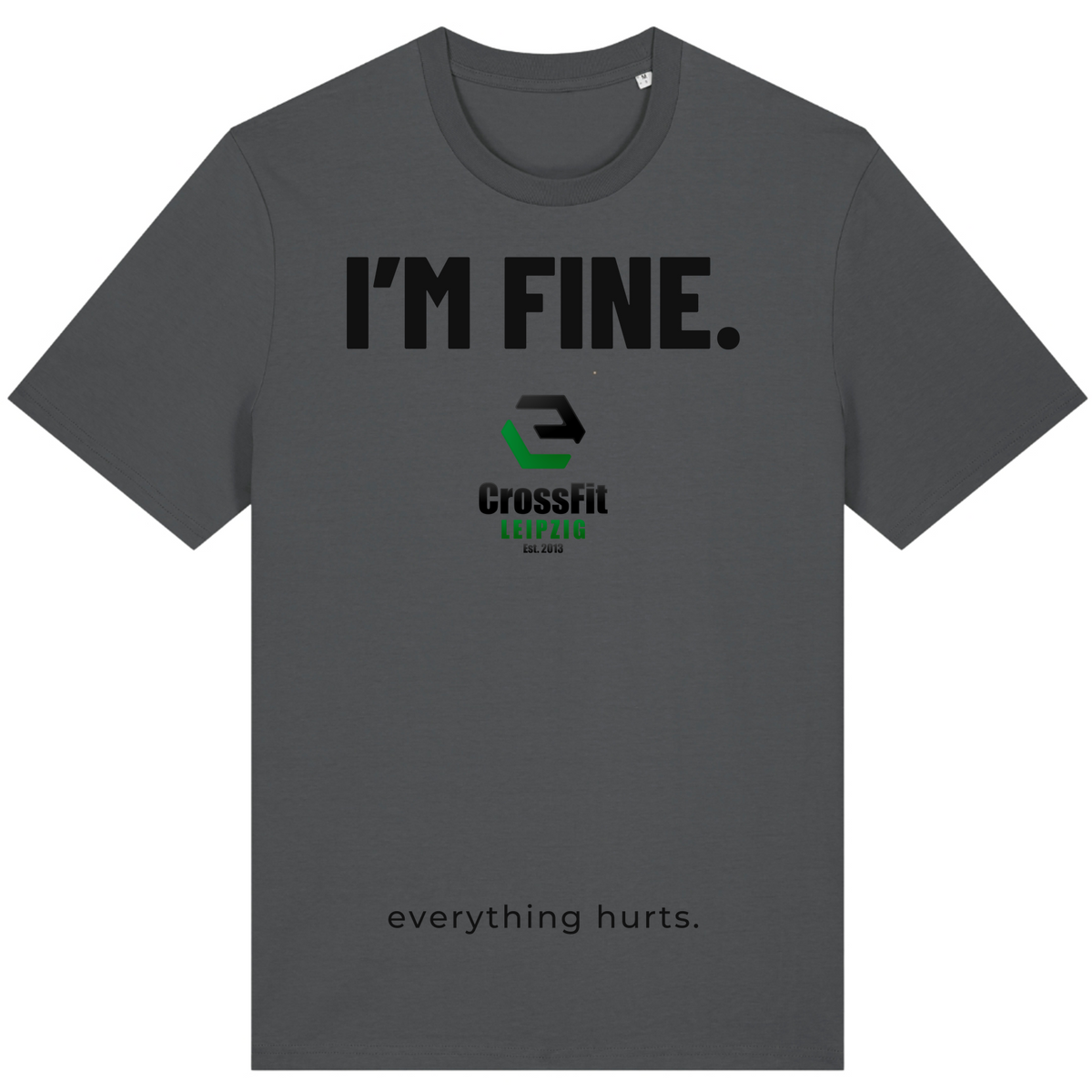 CF Leipzig - I´m Fine Male Shirt - Anthracite