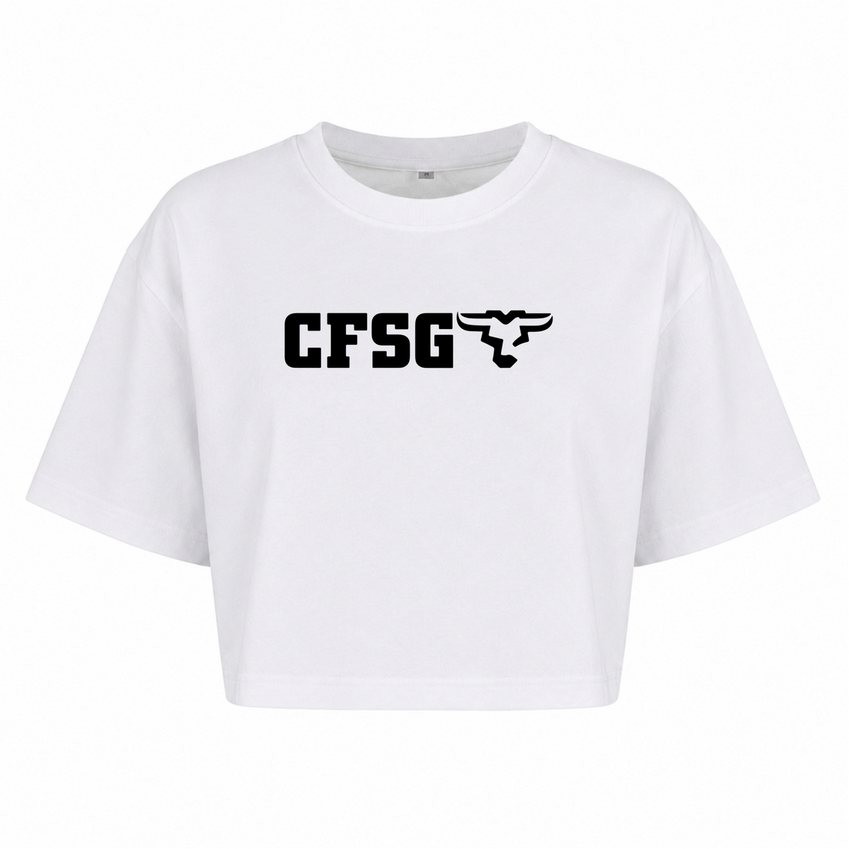 CFSG - Ladies Oversize Crop Shirt - weiß
