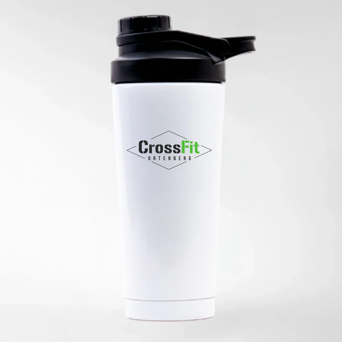 CF Ortenberg - Hoodie EDELSTAHL SHAKER - weiß mit Sublimationsdruck - Weiß