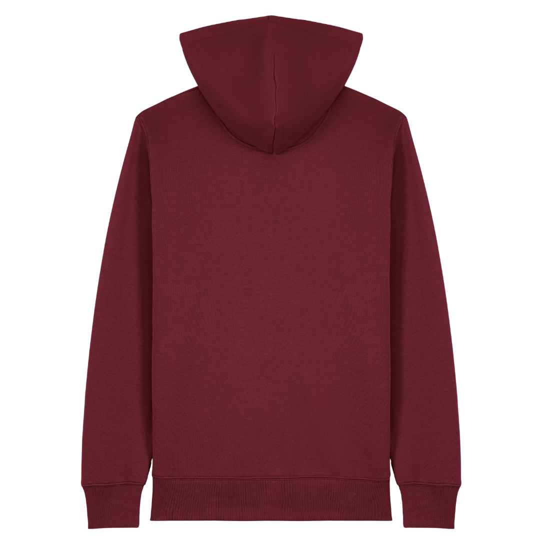 CFSG - Unisex Zipp Hoodie - Burgundy - Rueckseite
