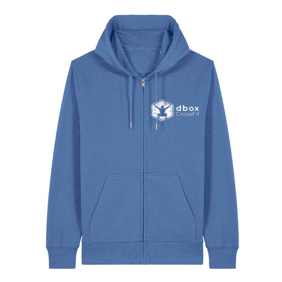 d box - Unisex Zip Hoodie - Bright Blue