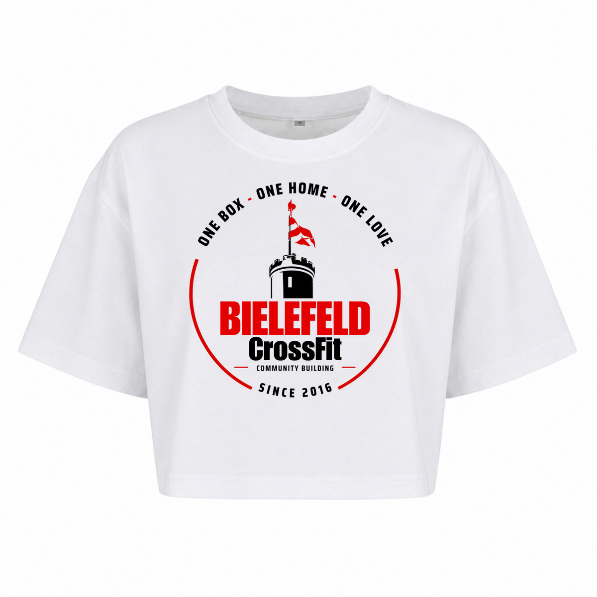 CF Bielefeld - Male Shirt Ladies Short Oversized Tee - weiß