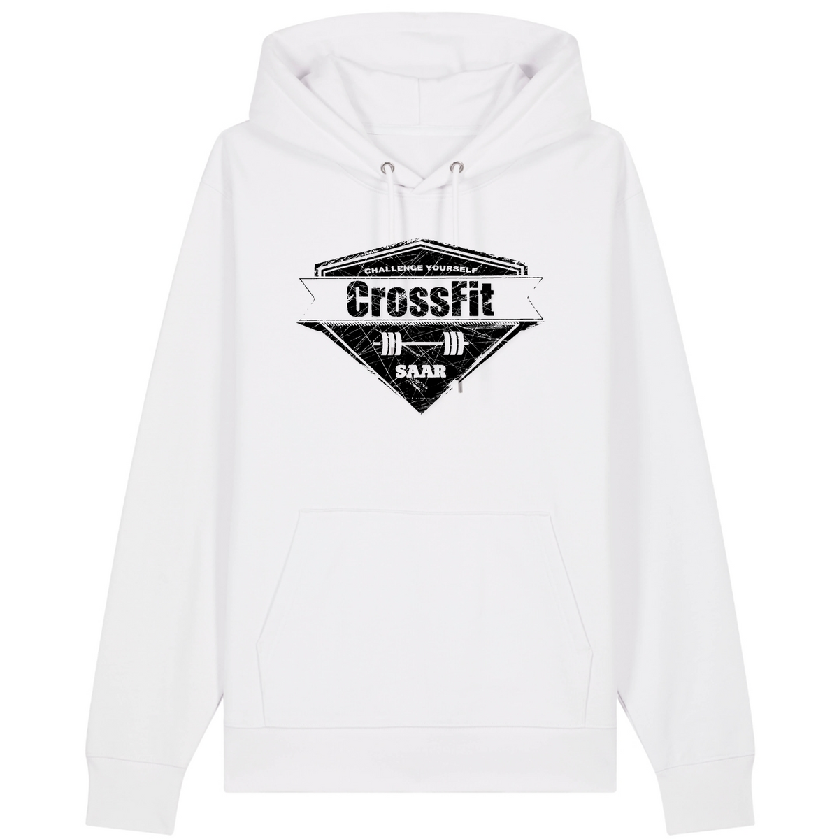 CF Saar - Male Shirt Cruiser 2.0 – Premium Unisex-Hoodie, Bio-Baumwolle - White