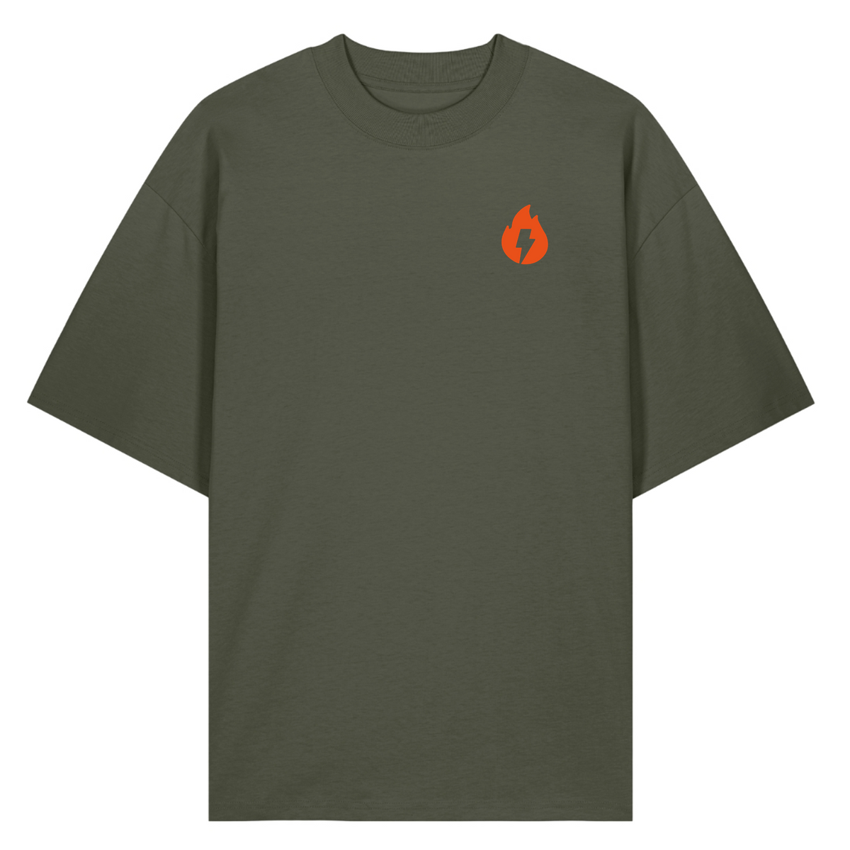 zündstoff - Unisex Oversize Shirt Flamme - Khaki