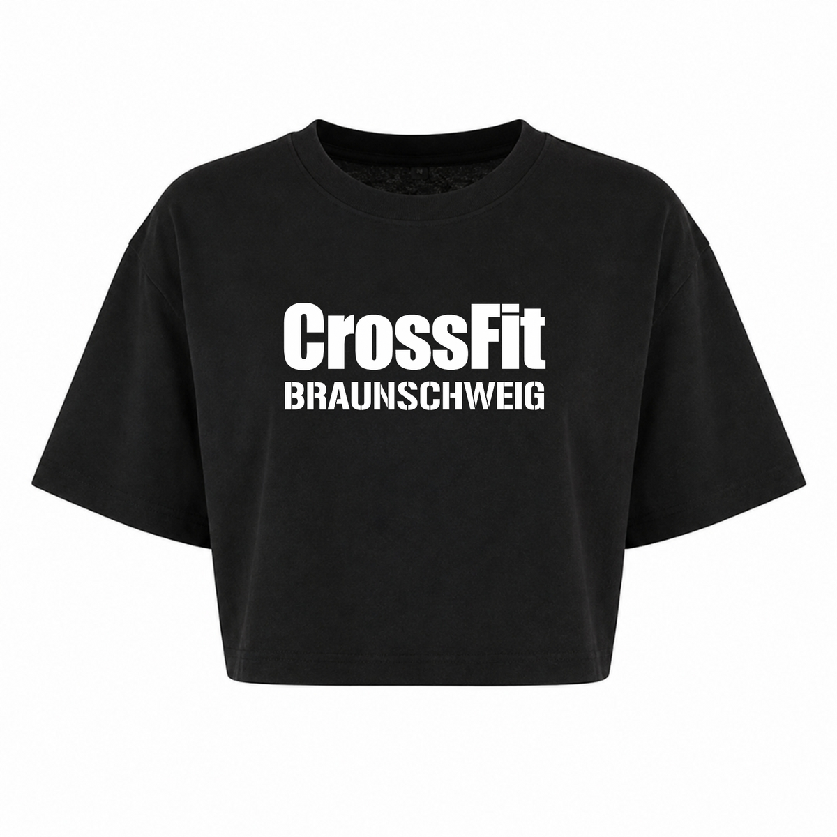 CFBS - Ladies Oversized Crop Shirt - schwarz