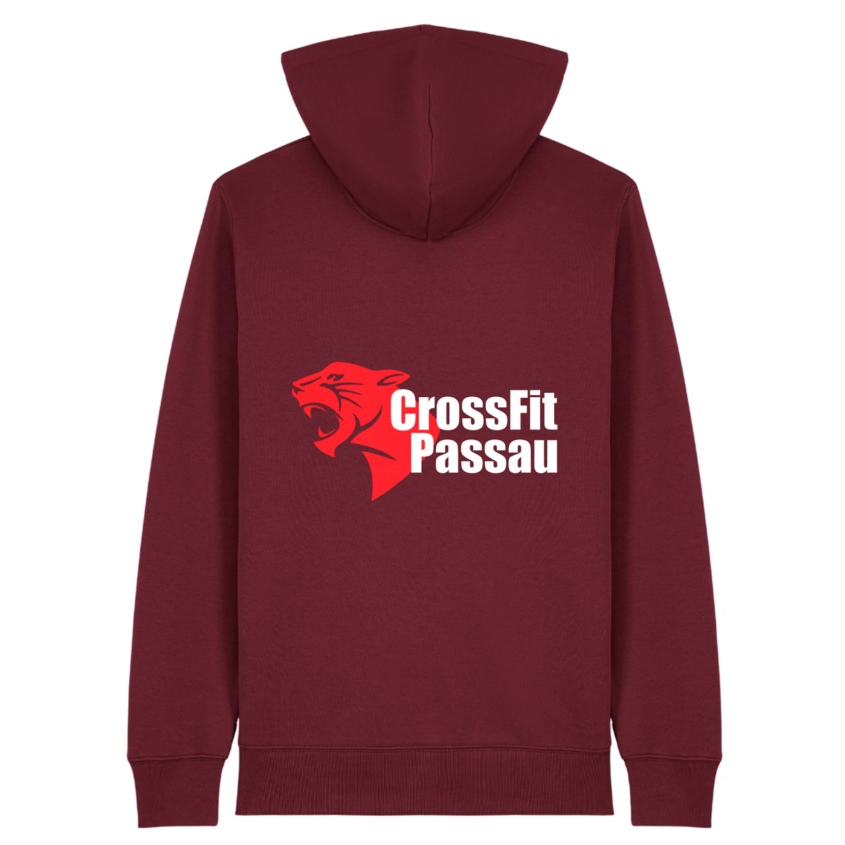 CF Passau - Unisex Zipper V2 - Burgundy - Rueckseite