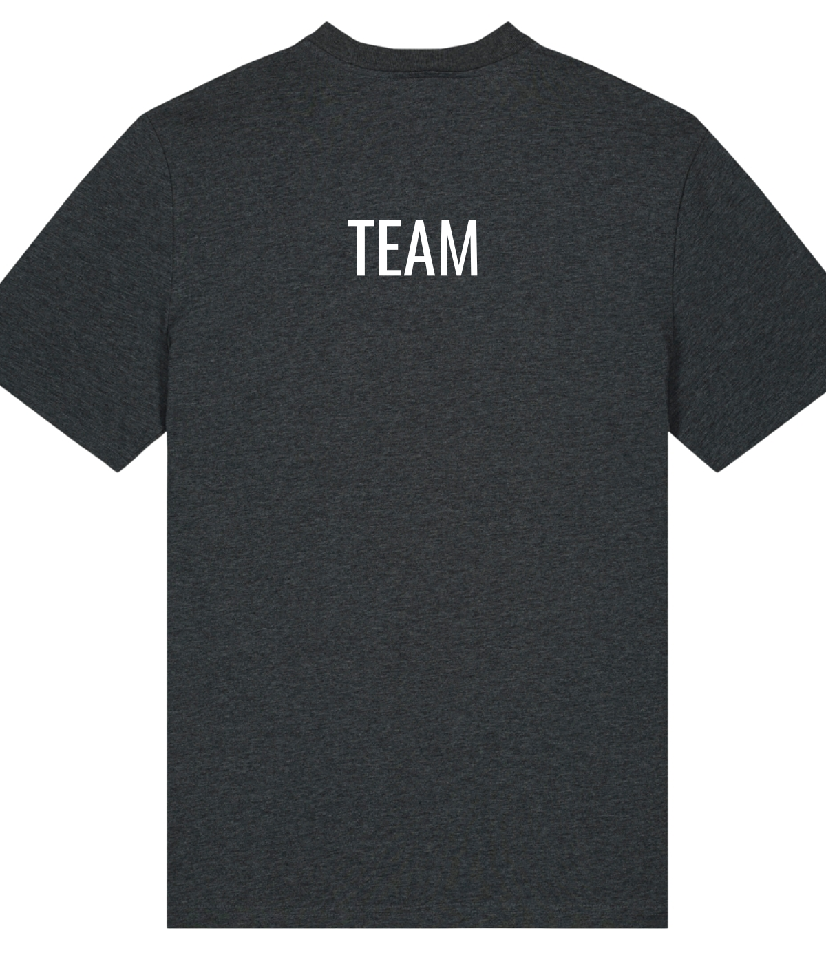 CFDU - Male Shirt personalisierbar Rücken - Dark Heather Grey - Rueckseite