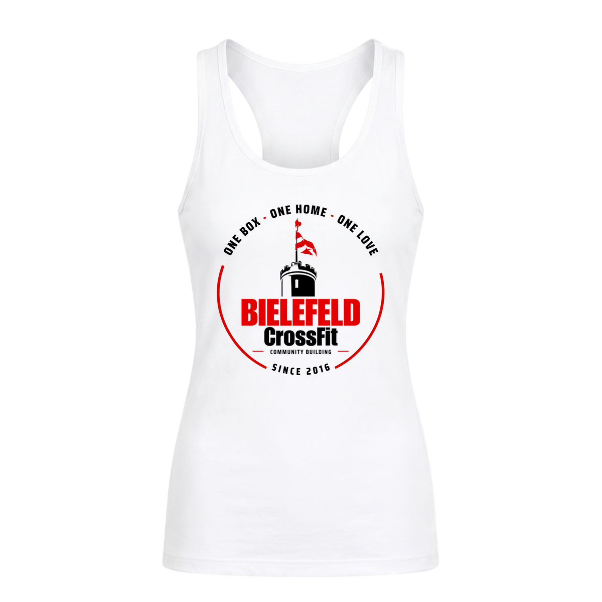 CF Bielefeld - Male Shirt Women Tank Top Racerback - weiß