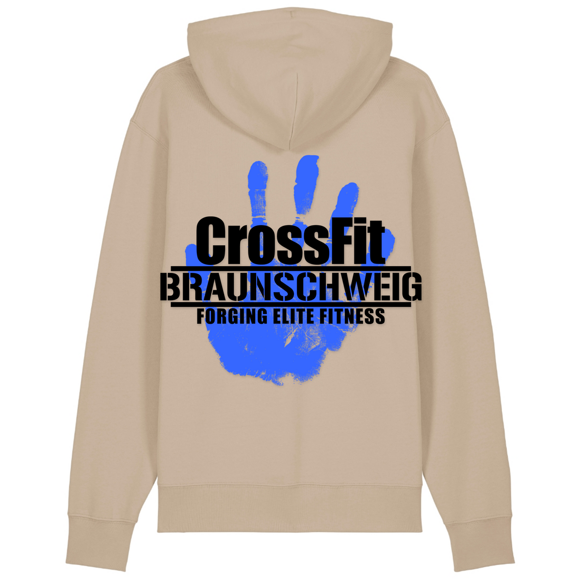 CFBS - Men Shirt Cruiser 2.0 – Premium Unisex-Hoodie, Bio-Baumwolle - Desert Dust - Rueckseite