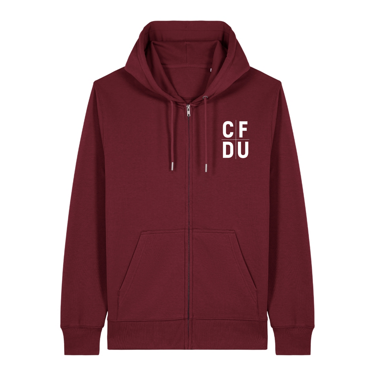 CFDU - Zip Hoodie Unisex - Burgundy
