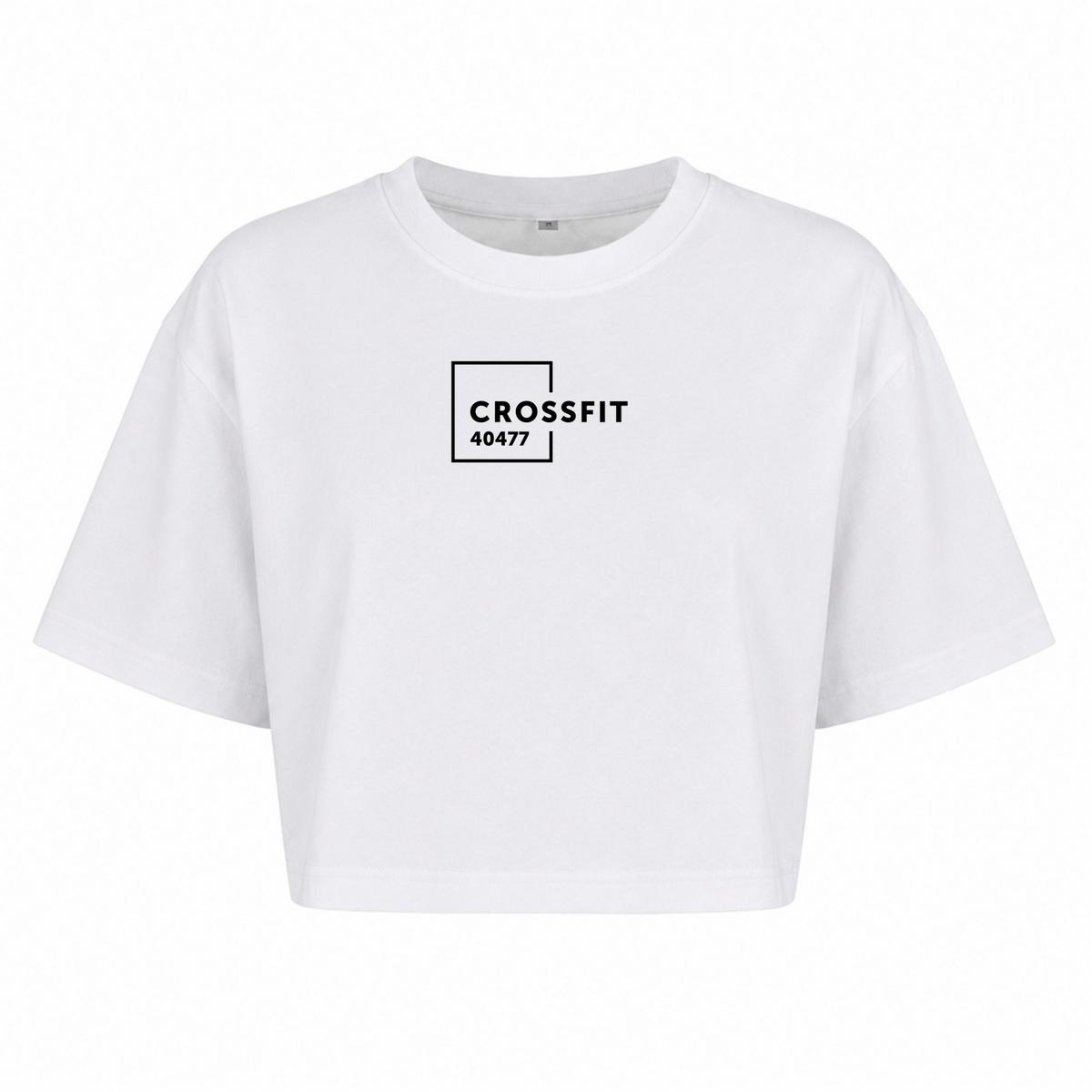 CF 40477 - Ladies Cropped Oversized Tee - weiß