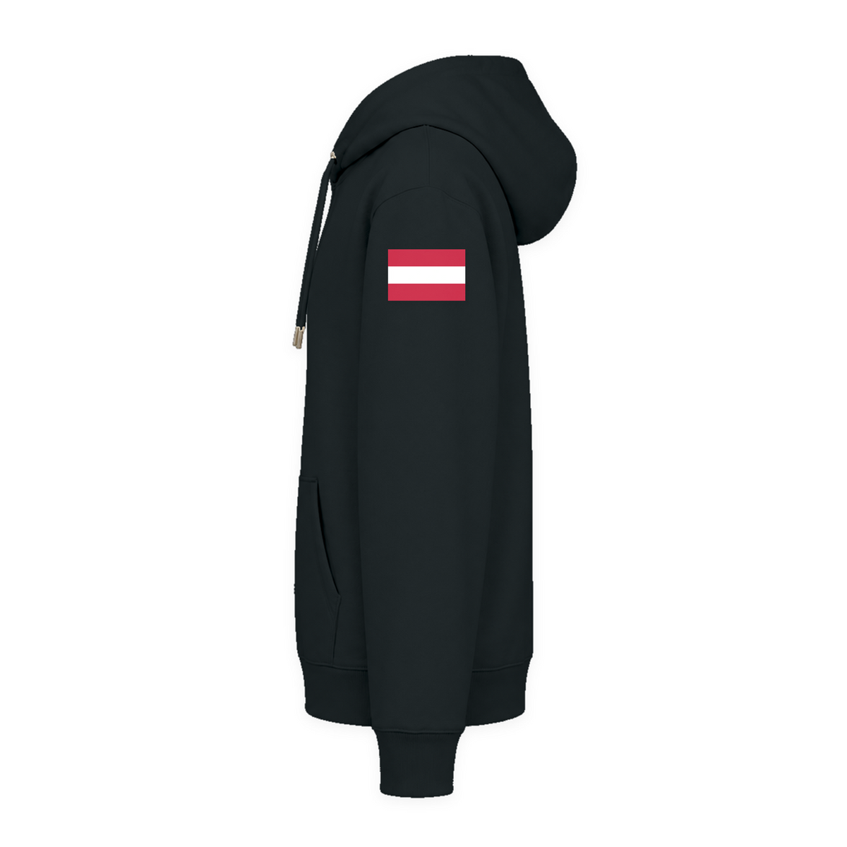 CF PureWork - Hoodie Premium Unisex - Black - Linker Aermel
