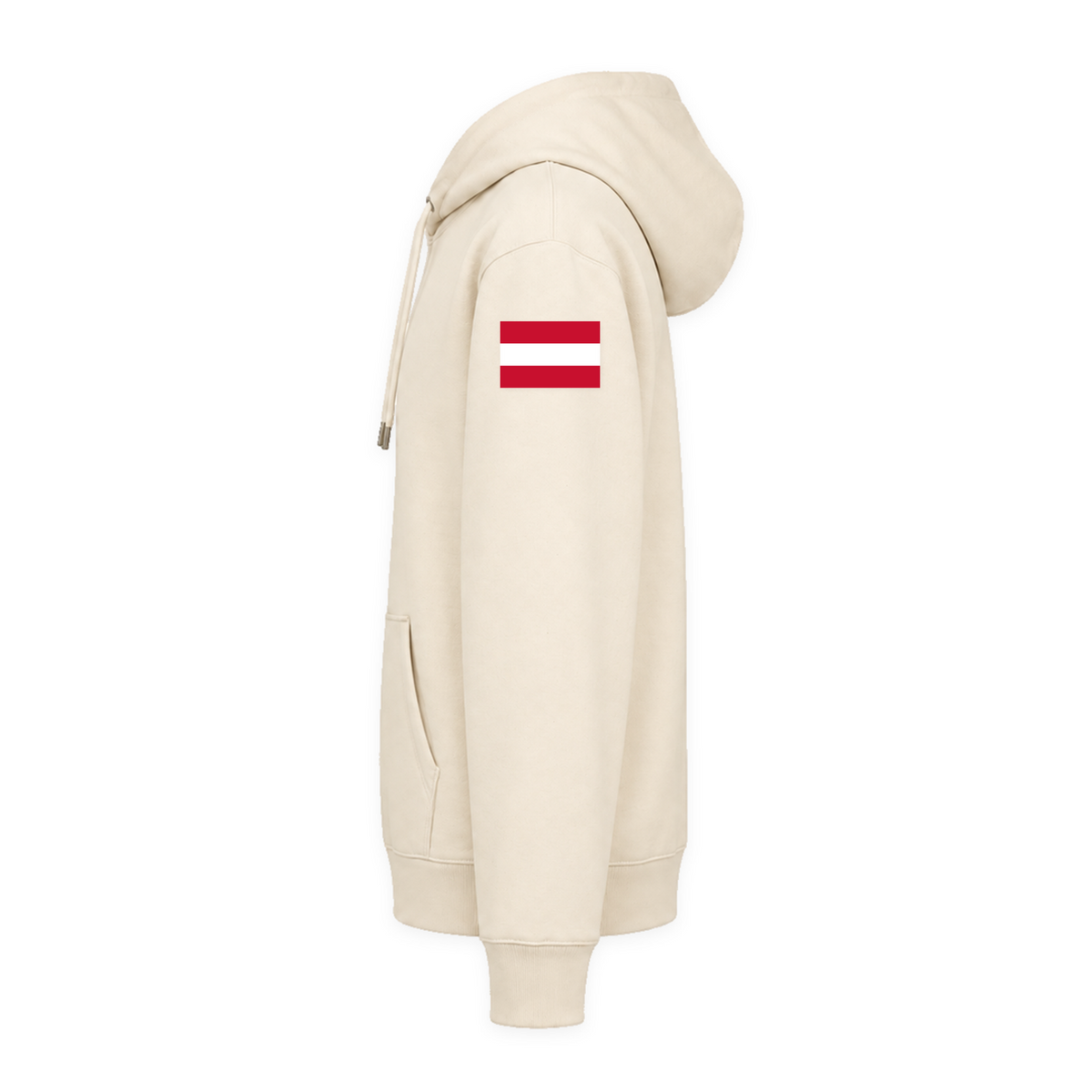 CF PureWork - Hoodie Premium Unisex - Natural Raw - Linker Aermel