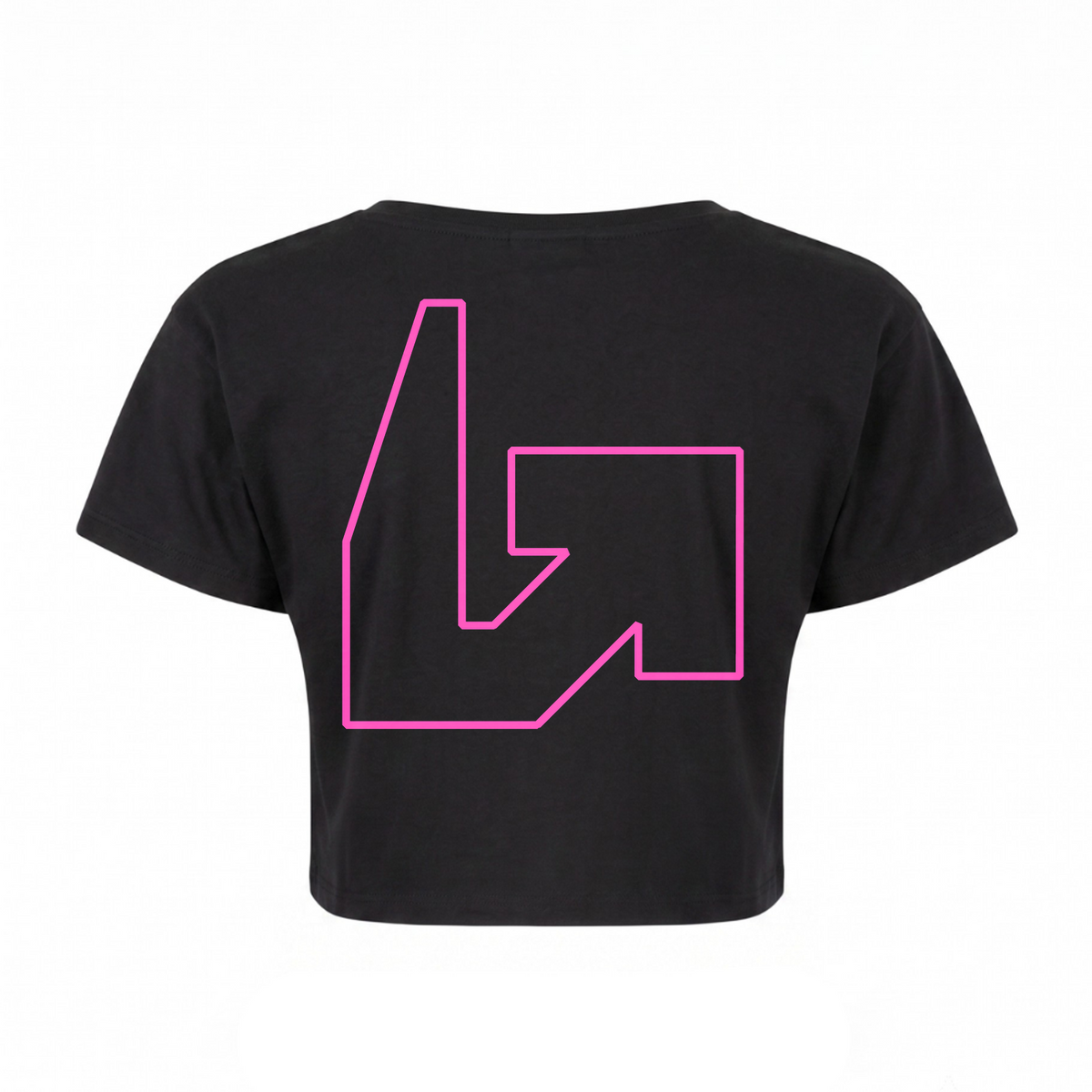 Level Up - Unisex Hoodie Womens Crop Top - schwarz - Rueckseite