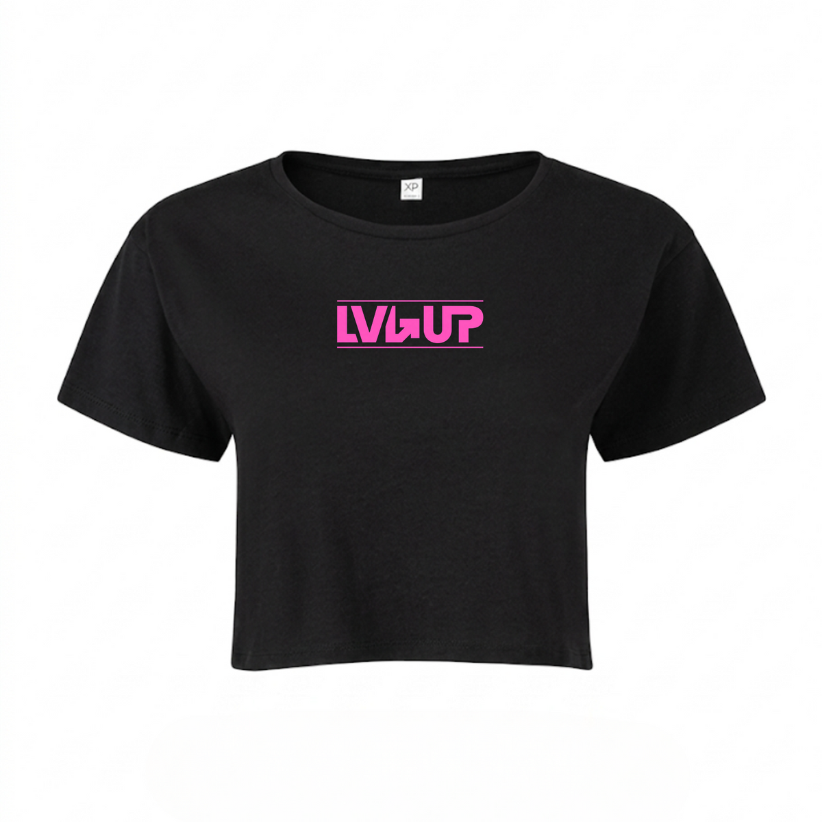 Level Up - Unisex Hoodie Womens Crop Top - schwarz