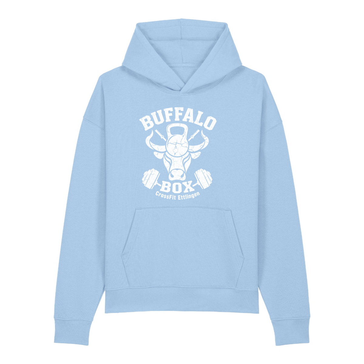 Buffalo Big Logo Premium Hoodie Chaser (o. Kordeln) - Blue Soul