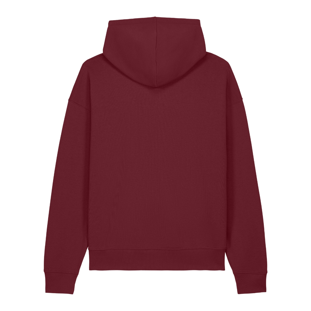 Buffalo Big Logo Premium Hoodie Chaser (o. Kordeln) - Burgundy - Rueckseite