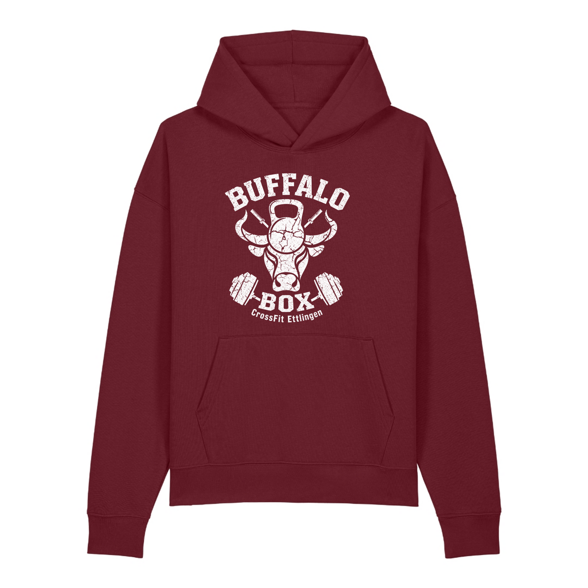 Buffalo Big Logo Premium Hoodie Chaser (o. Kordeln) - Burgundy