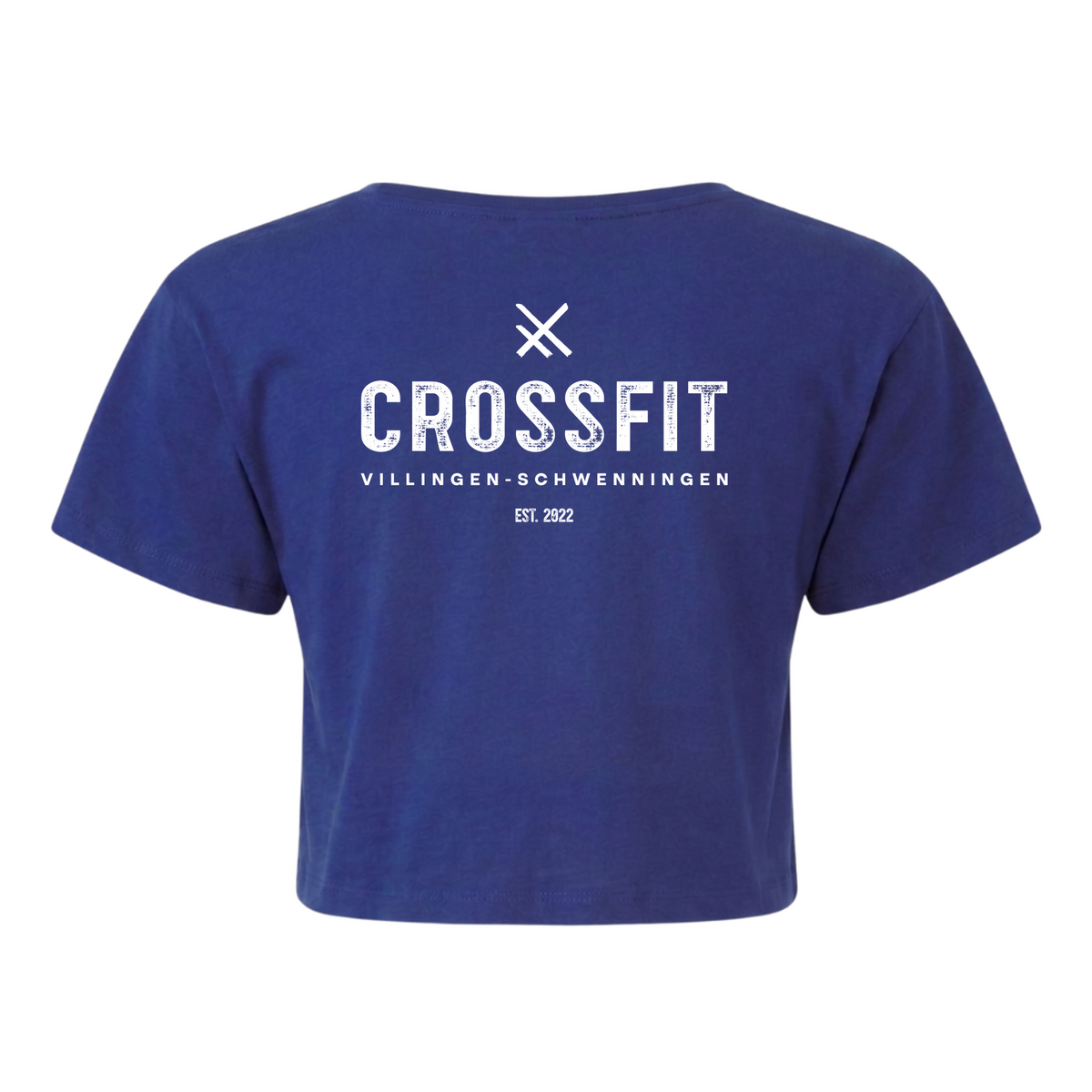 CrossFit VS - Ladies Athlete Crop-Top X - royal - Rueckseite