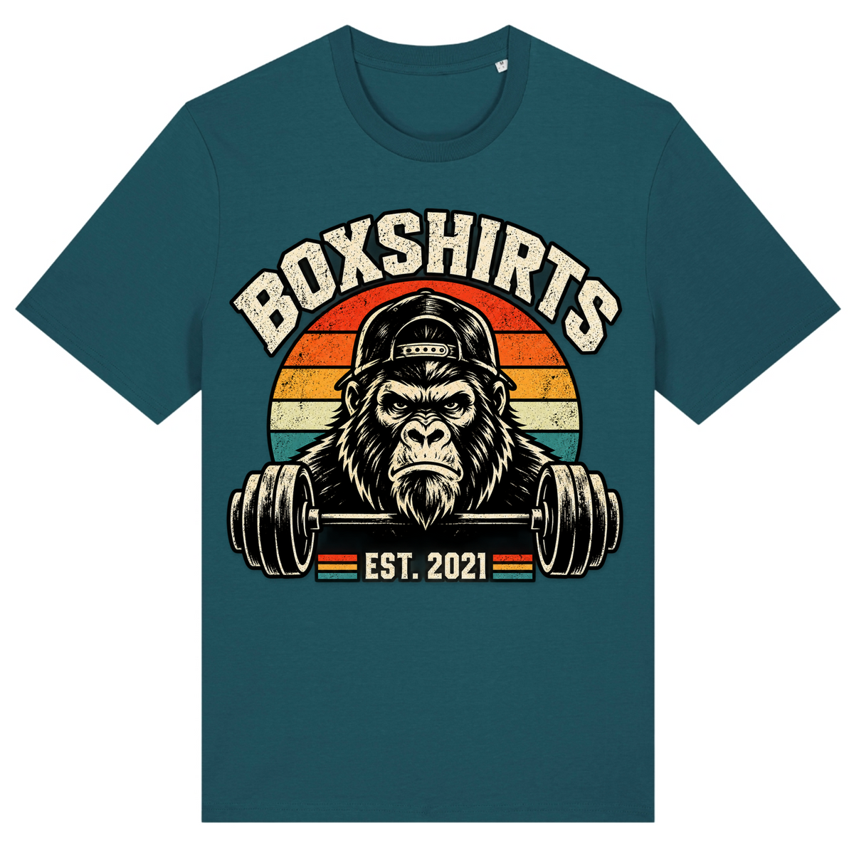 boxshirts Barbell Gorilla - Stargazer