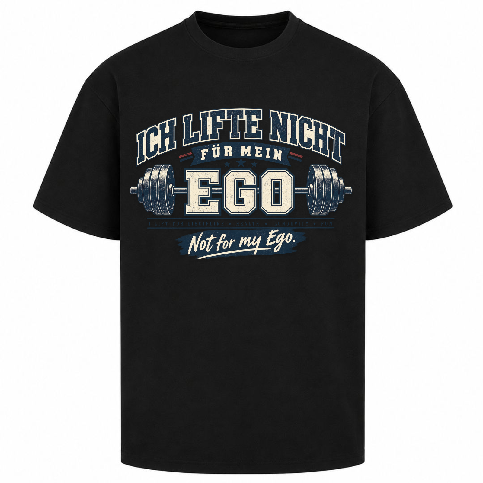 Lift not for Ego - Oversized Shirt - Schwarz