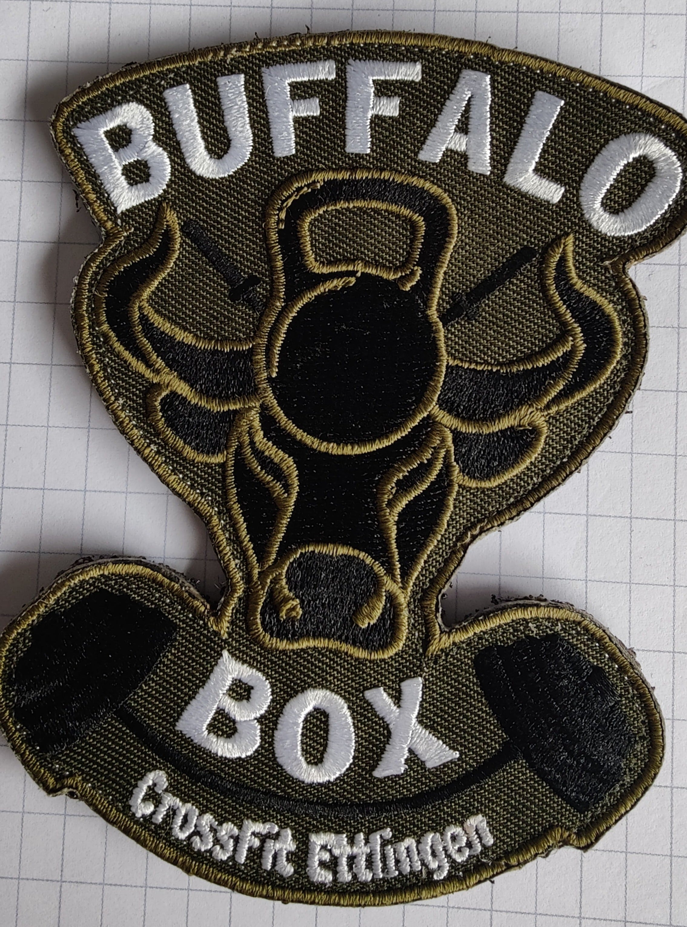 Buffalo Patch Klettrückseite