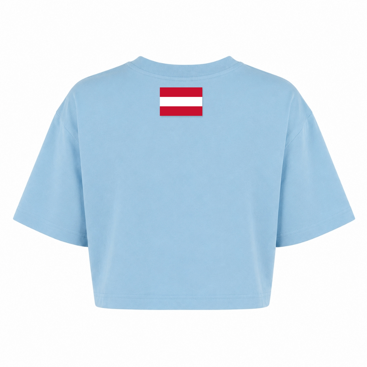 CF PureWork - Ladies Crop Top Ladies Short Oversized Tee - powder blue - Rueckseite