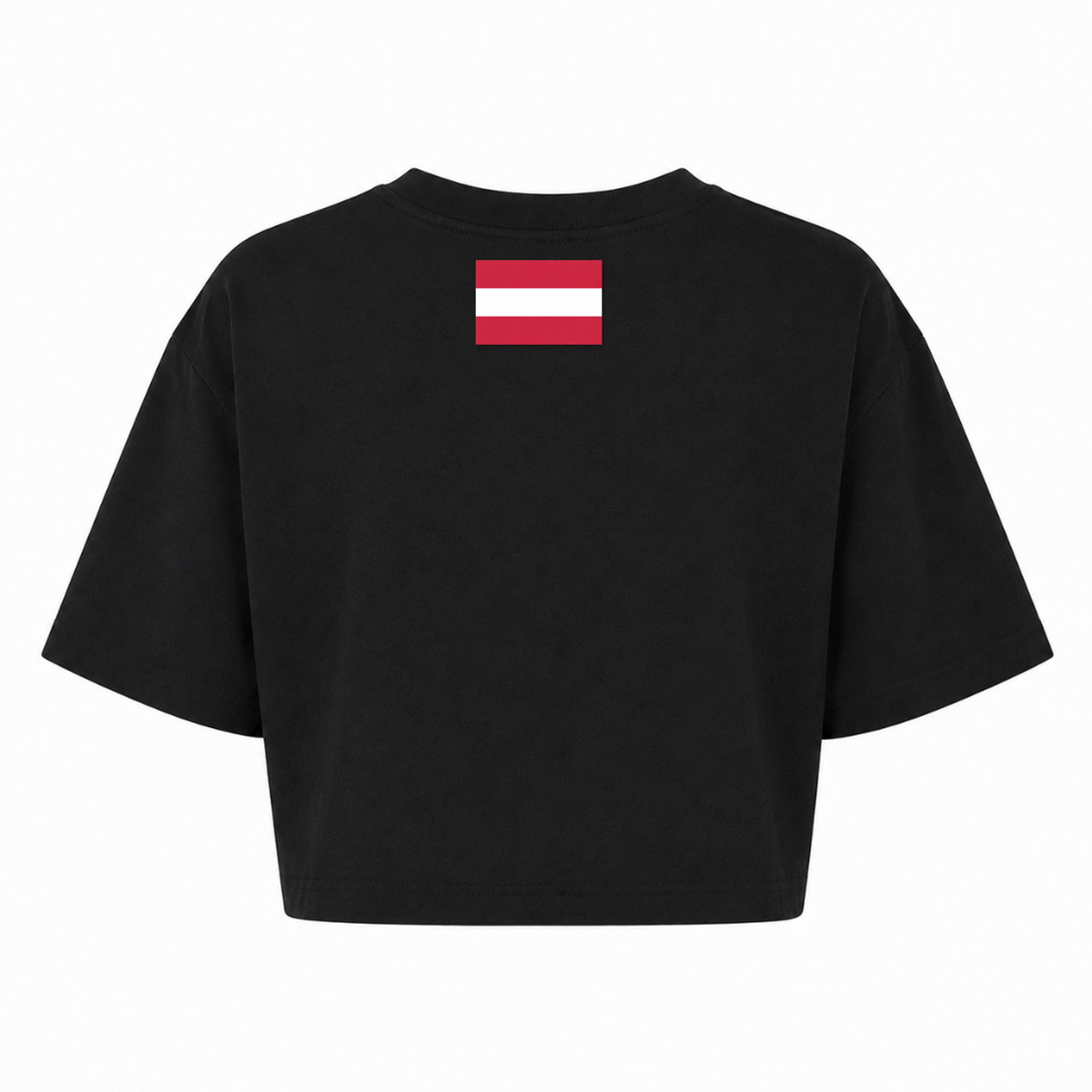 CF PureWork - Ladies Crop Top Ladies Short Oversized Tee - schwarz - Rueckseite
