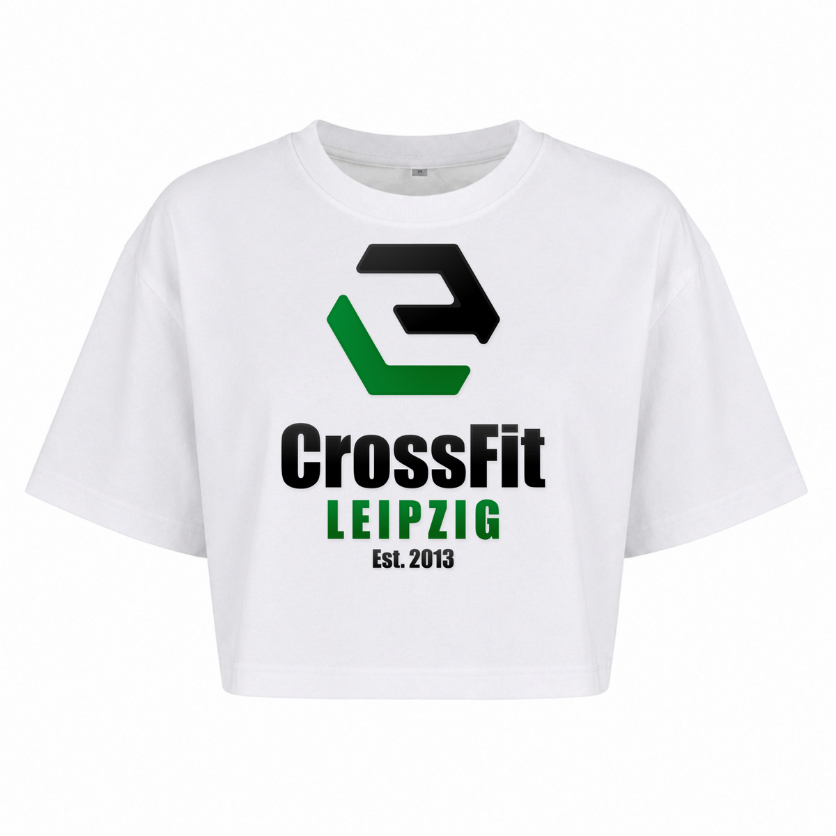 CF Leipzig - Male Shirt Ladies Short Oversized Tee - weiß