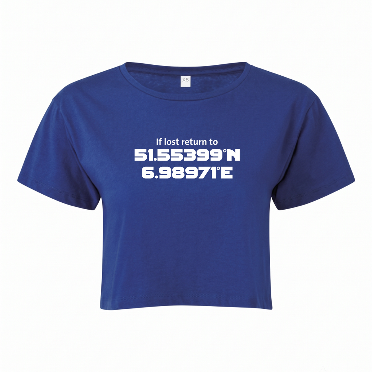 If Lost CF Gladbeck - Crop Top - royal