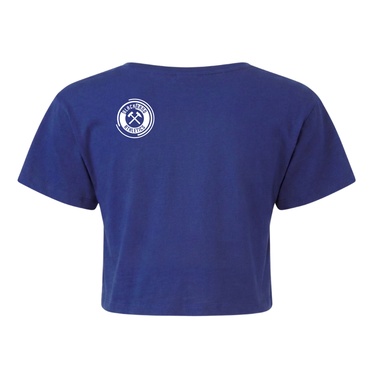 Blackband Athletics - Ladies Crop Top - royal - Rueckseite