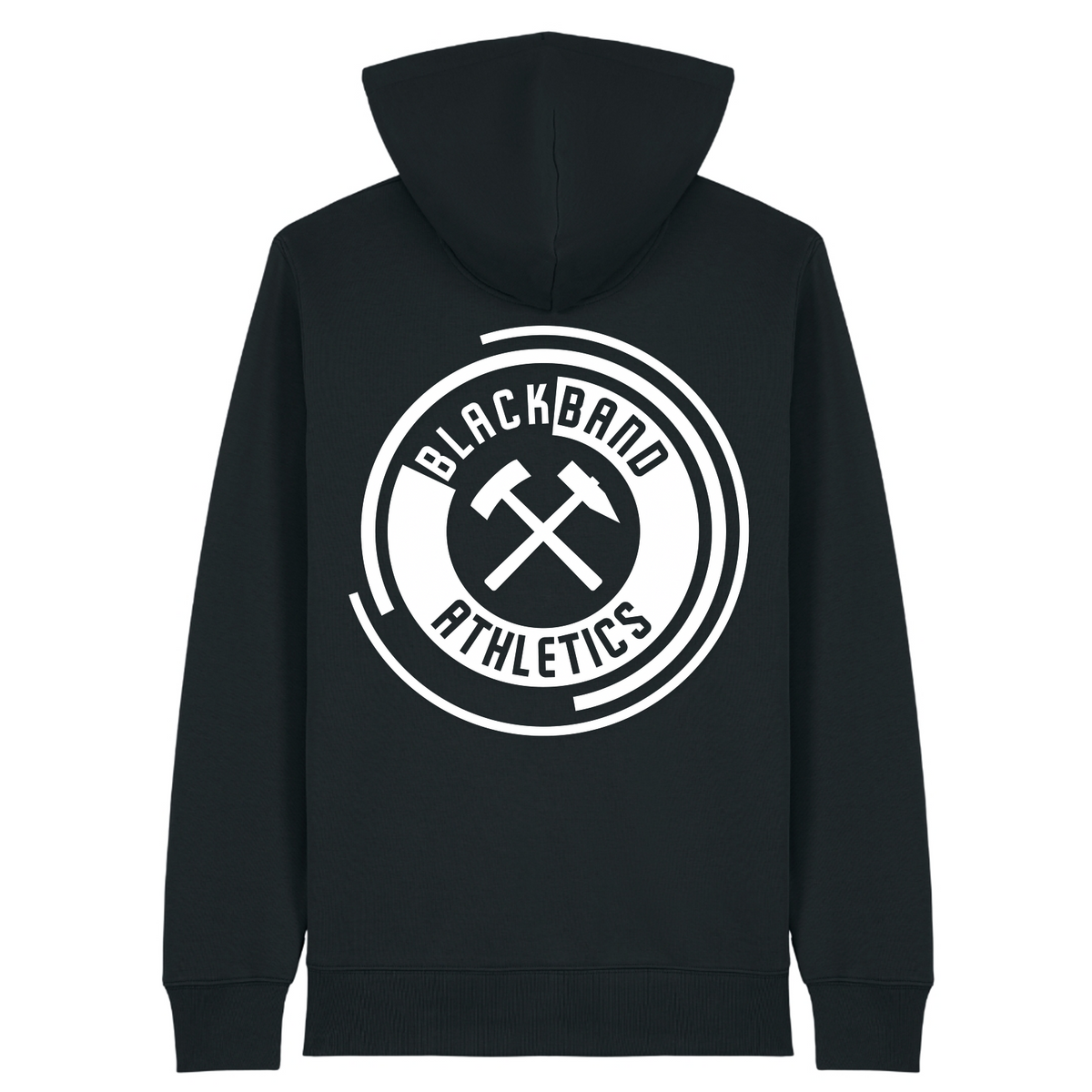 Blackband Athletics - Unisex Hoodie Zpper - Black - Rueckseite