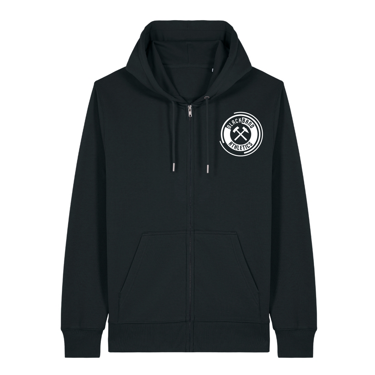 Blackband Athletics - Unisex Hoodie Zpper - Black
