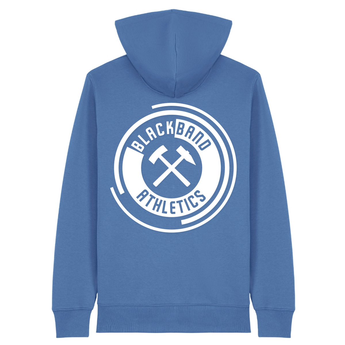 Blackband Athletics - Unisex Hoodie Zpper - Bright Blue - Rueckseite