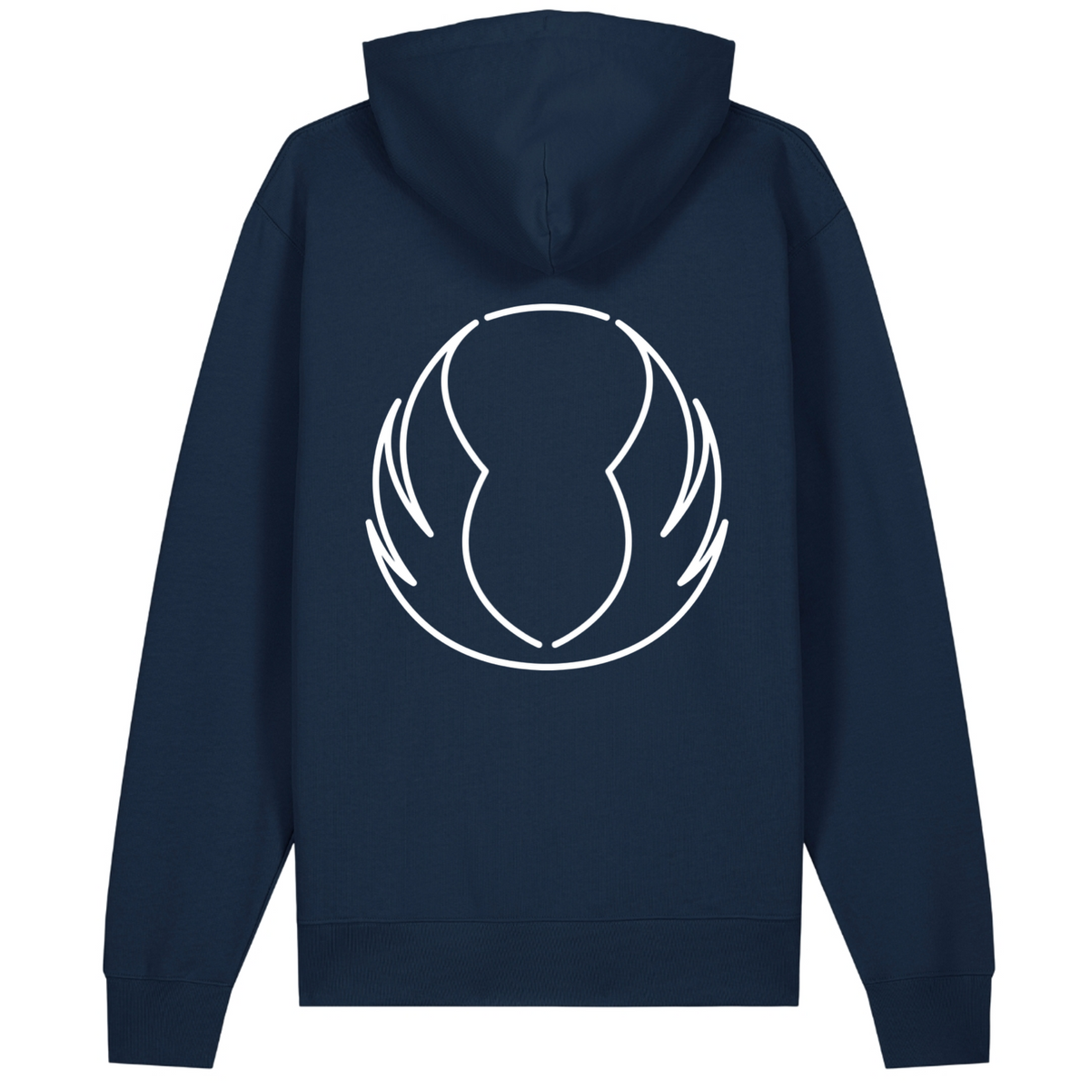 CF Gladbeck - Unisex-Hoodie, Bio-Baumwolle - French Navy - Rueckseite