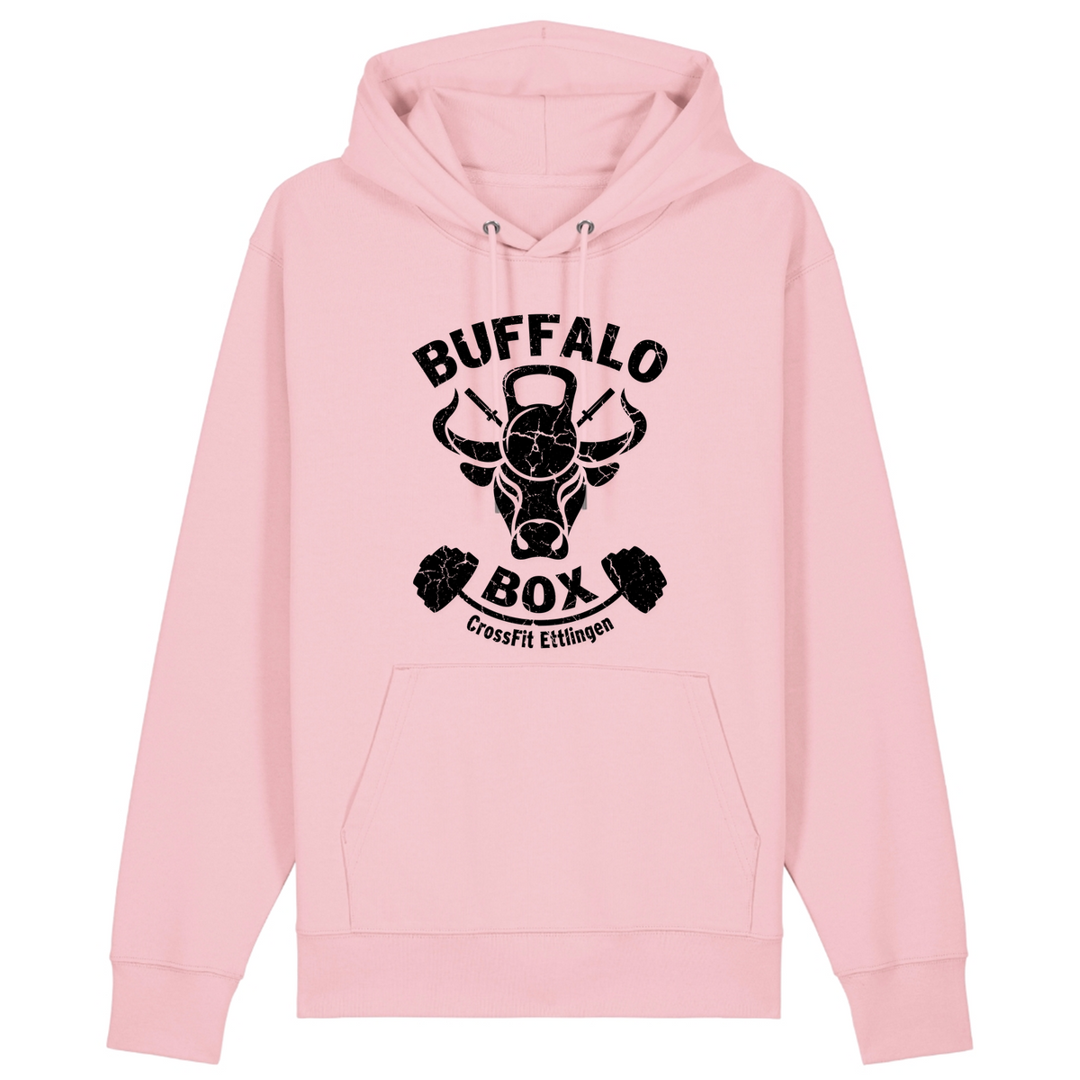 Buffalo Big Logo Premium Hoodie Unisex (nnn) - Cotton Pink