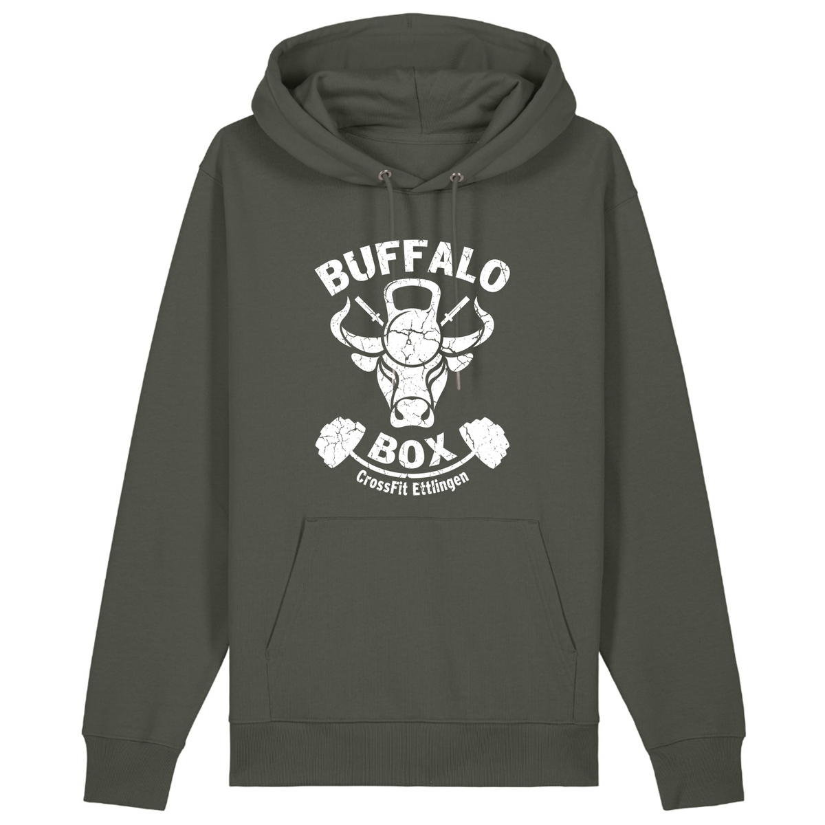 Buffalo Big Logo Premium Hoodie Unisex (nnn) - Khaki