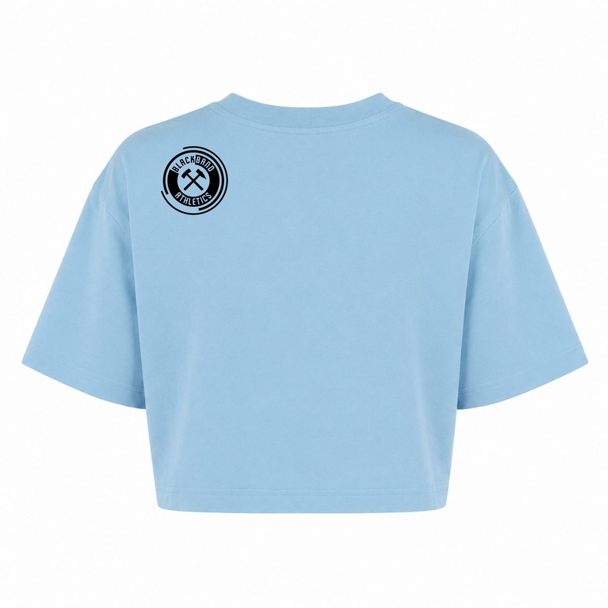 Blackbank Athletics - Ladies Cropped Oversized Tee - powder blue - Rueckseite